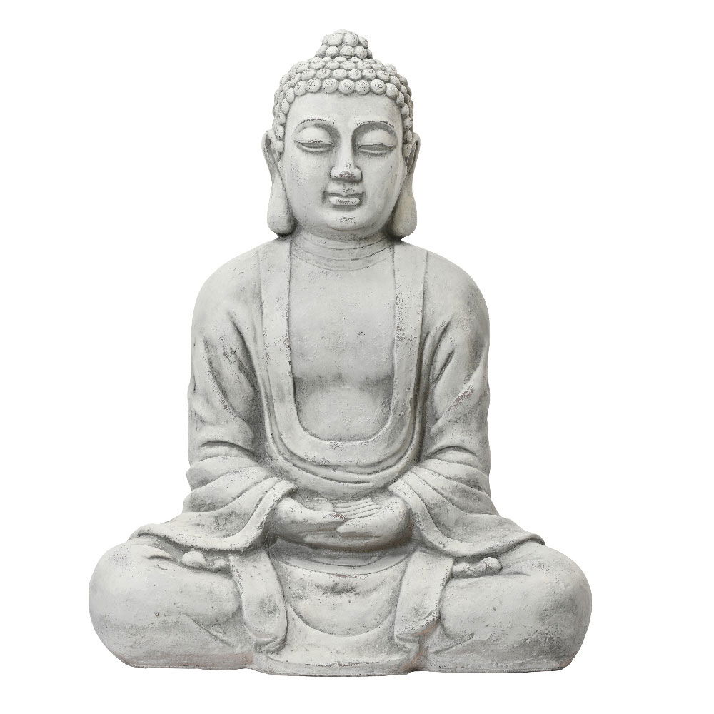 Kölle Statue 'Buddha im Lotussitz', creme, Höhe ca. 58 cm