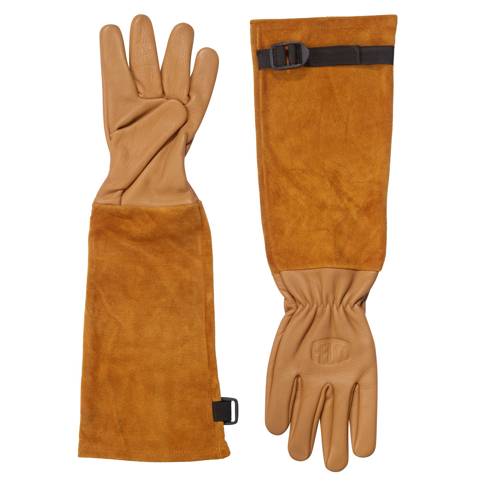 Felco Arbeitshandschuh mit Stulpe, beige, Gr. L Felco Arbeitshandschuh mit Stulpe, beige, Gr. L