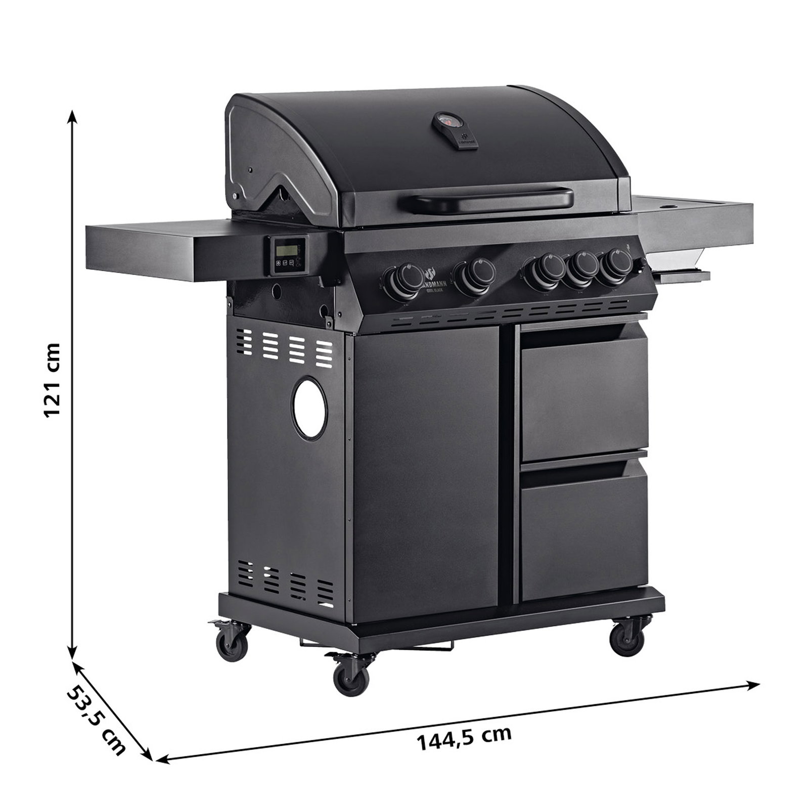 Landmann Gasgrill Cool Black 4.1 maxX, schwarz Landmann Gasgrill Cool Black 4.1 maxX, schwarz