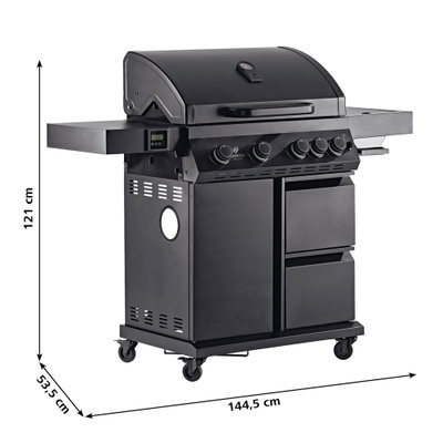 Landmann Gasgrill Cool Black 4.1 maxX, schwarz Landmann Gasgrill Cool Black 4.1 maxX, schwarz