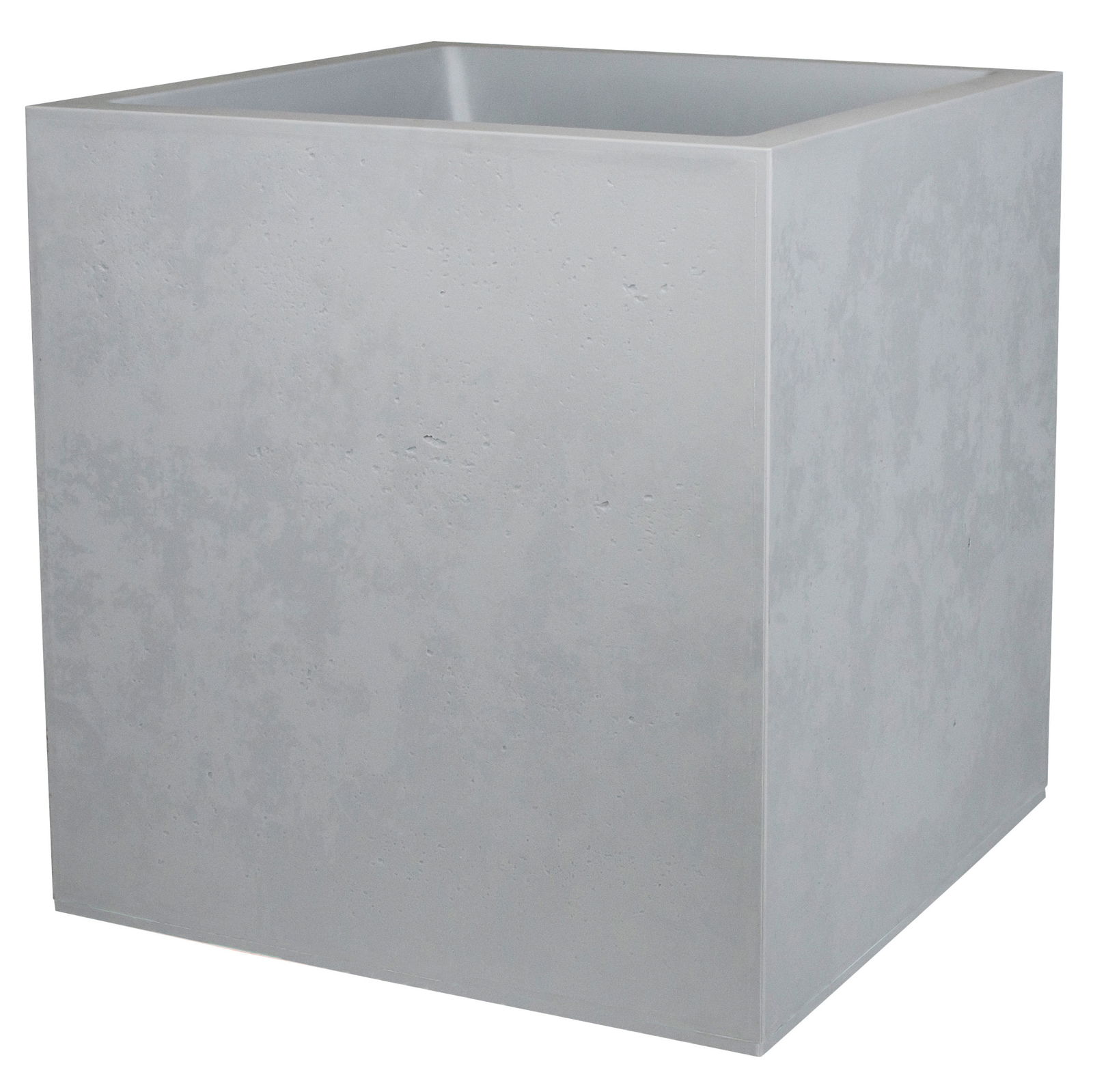 Pflanztrog 'Basalt Dado', betongrau, 49,5 x 49,5 x H 49,5 cm