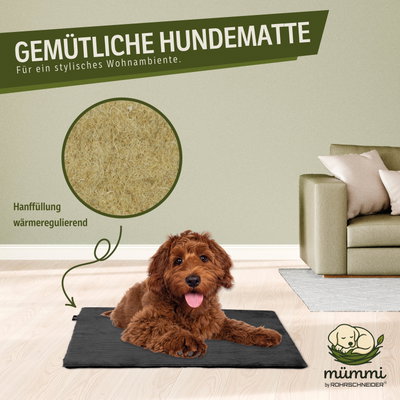 Mümmi by Rohrschneider Hundematte Cord, dunkelgrau, ca. 44 x 50 x 2 cm Mümmi by Rohrschneider Hundematte Cord, dunkelgrau, ca. 44 x 50 x 2 cm