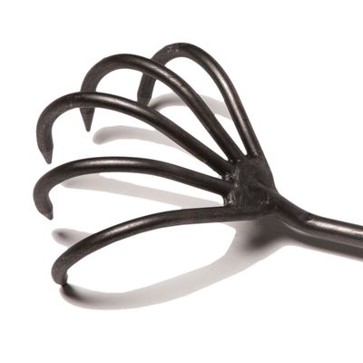 Krumpholz Blumenkralle (Grubber) mit 5 Zinken und Eschenholz-Griff, 14 cm