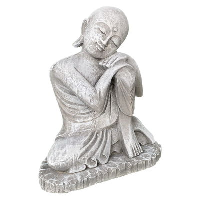 Buddha entspannt, Steinguss, ca. 24 x 21 x 13 cm Buddha entspannt, Steinguss, ca. 24 x 21 x 13 cm