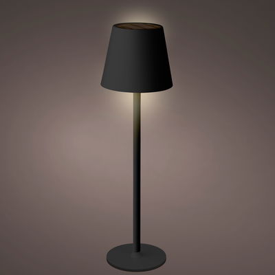 Solar-Tischlampe, schwarz, Ø 11 x H 37 cm