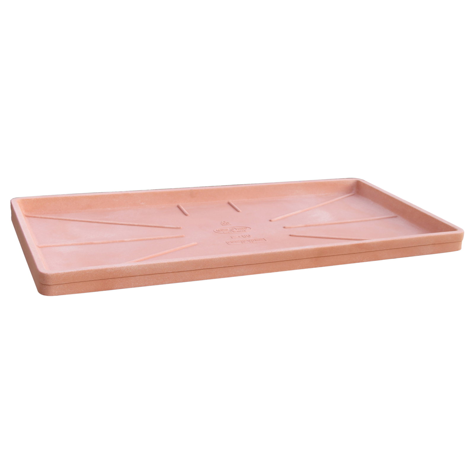 Euro 3 Plast Untersetzer 'Millerighe', terra, ca. 63 x 31 x H 4 cm