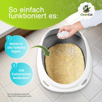 Rohrschneider Clean Cat Hanfmatte, 10er-Set, ca. 33 x 40 x H0,5 cm Rohrschneider Clean Cat Hanfmatte, 10er-Set, ca. 33 x 40 x H0,5 cm