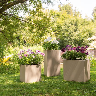 Lechuza 'Canto Stone 30 low', sandbeige, ca. 30 x 30 x H 30 cm