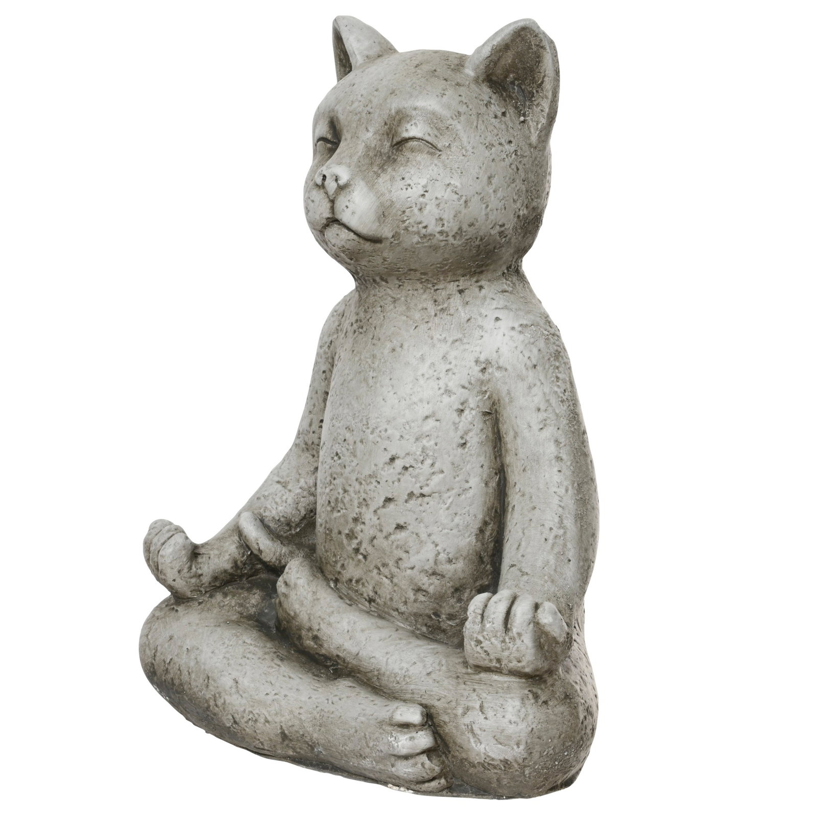 Kölle Gartenstatue Katze, grau, Höhe ca. 37 cm