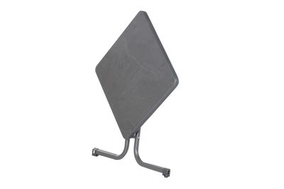 Gartentisch mit Stahlrohrgestell und Mecalit-Pro-Platte, ca. 70x70 cm