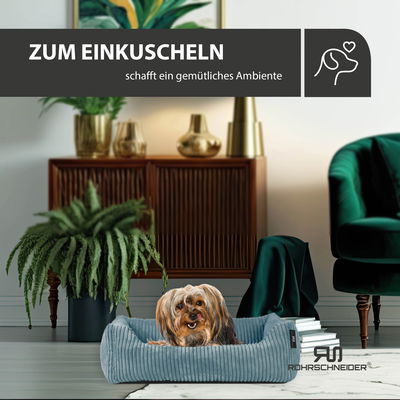 Rohrschneider Tierbett 'Milly', türkis, ca. 42 x 55 cm Rohrschneider Tierbett 'Milly', türkis, ca. 42 x 55 cm