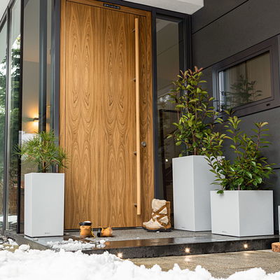 Lechuza 'Canto Stone 30 high', steingrau, ca. 30 x 30 x H 56 cm