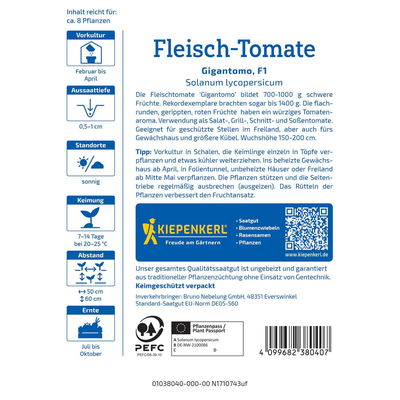 Tomatensamen, Fleischtomaten 'Gigantomo' Tomatensamen, Fleischtomaten 'Gigantomo'