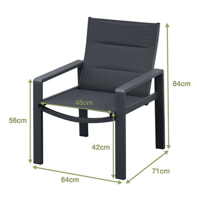 Loungegruppe 'Han', 4tlg., grau Loungegruppe 'Han', 4tlg., grau