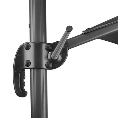 Schneider Sonnenschirm 'Rhodos Blacklight', mit LEDs, anthrazit, Ø 300 cm