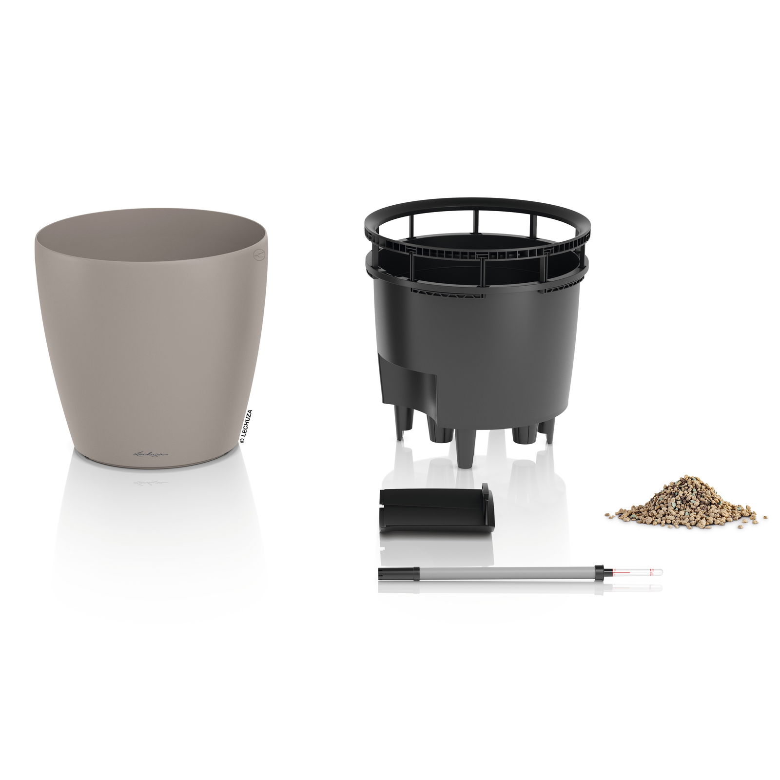 Lechuza Pflanzgefäß 'Classico LS 50', braun, ca. 49 x 49 x H 46,5 cm