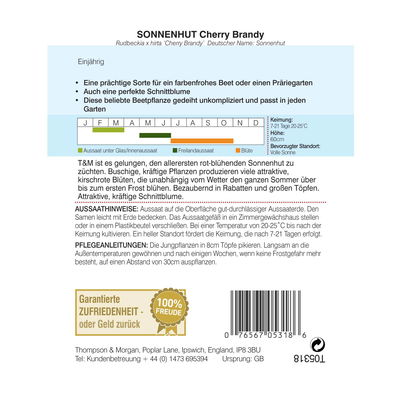 Thompson & Morgan Blumensamen Sonnenhut 'Cherry Brandy' Thompson & Morgan Blumensamen Sonnenhut 'Cherry Brandy'