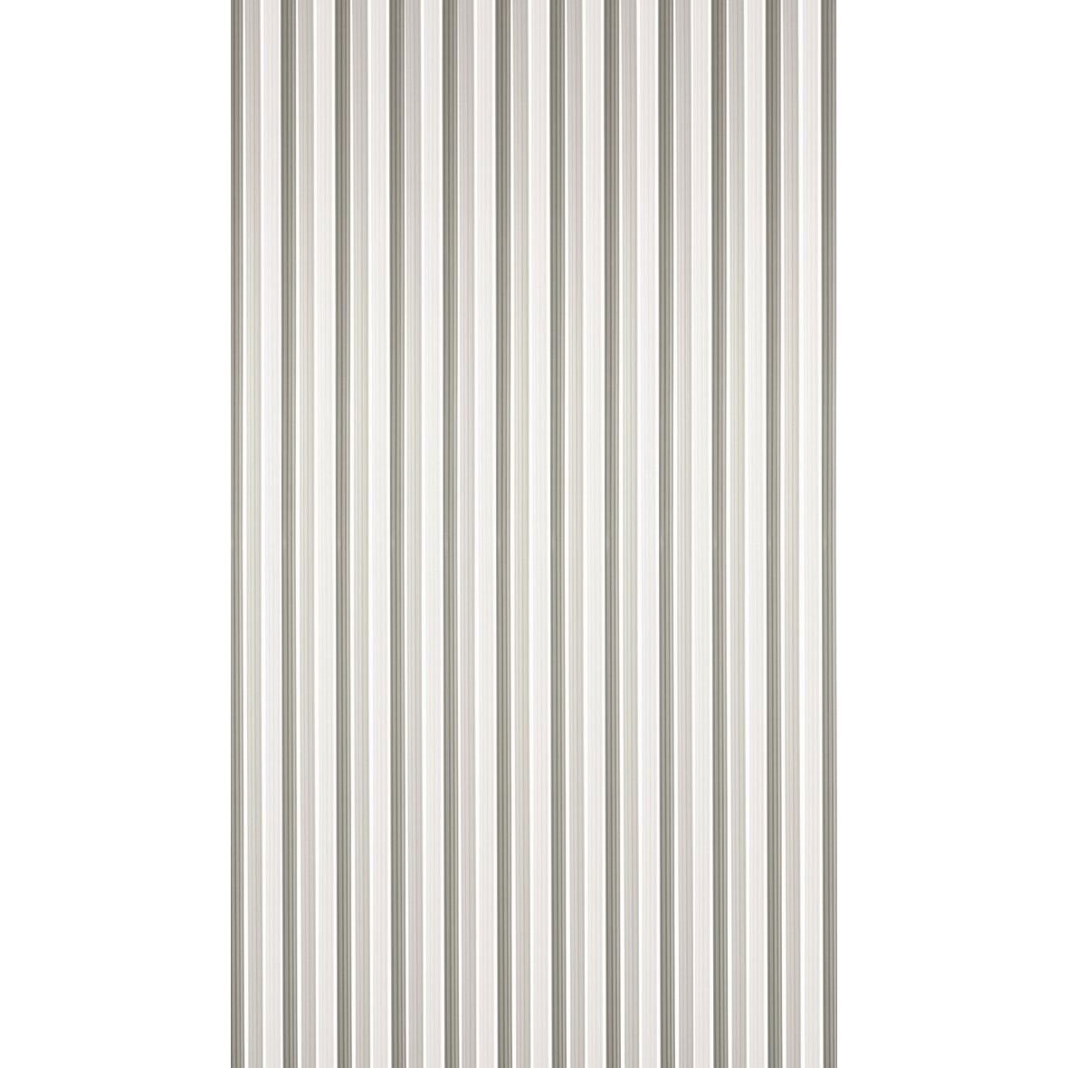 Streifenvorhang, grau/weiß, PE, H200 x B90 cm