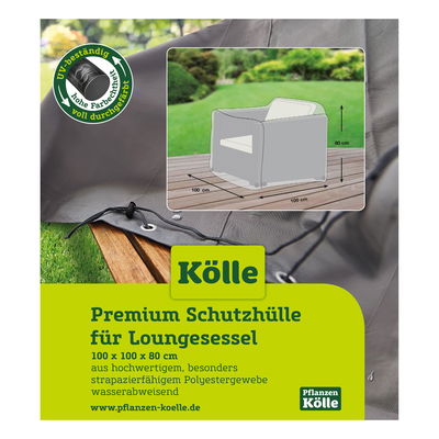 Kölle Premium Schutzhülle für Loungesessel, 100x100x80 cm Kölle Premium Schutzhülle für Loungesessel, 100x100x80 cm