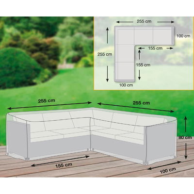 Kölle Premium Schutzhülle für Eck-Loungegruppe (L-Form)