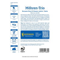 Kiepenkerl Möhren Saatband 'N‘Sweet®', 'Jubilo®', 'Salto®'