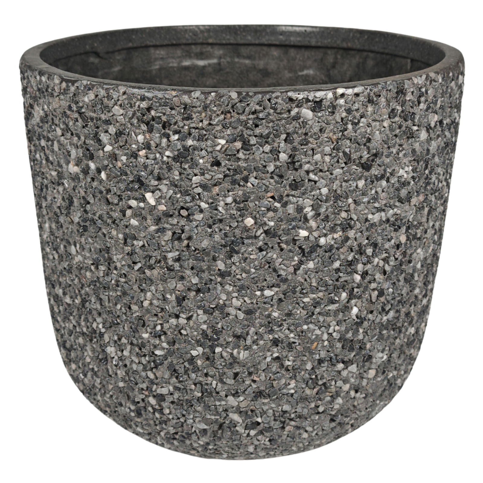 Kölles Beste Pflanzgefäß 'Stromy', dunkelgrau, ca. Ø 51 x H 48 cm