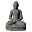 Buddha sitzend, grau, Steinguss, 80 x 55 x 45 cm, 57 kg