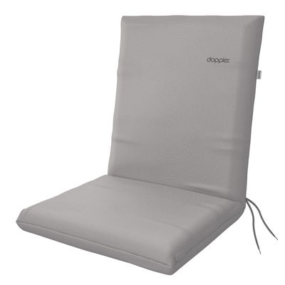 Doppler Niederlehnerauflage '3185', hellgrau, ca. 100 x 48 cm