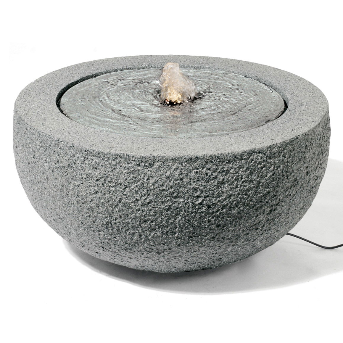 Kirschke Steingutbrunnen 'Cambrils', grau, Ø 57 x H 29 cm