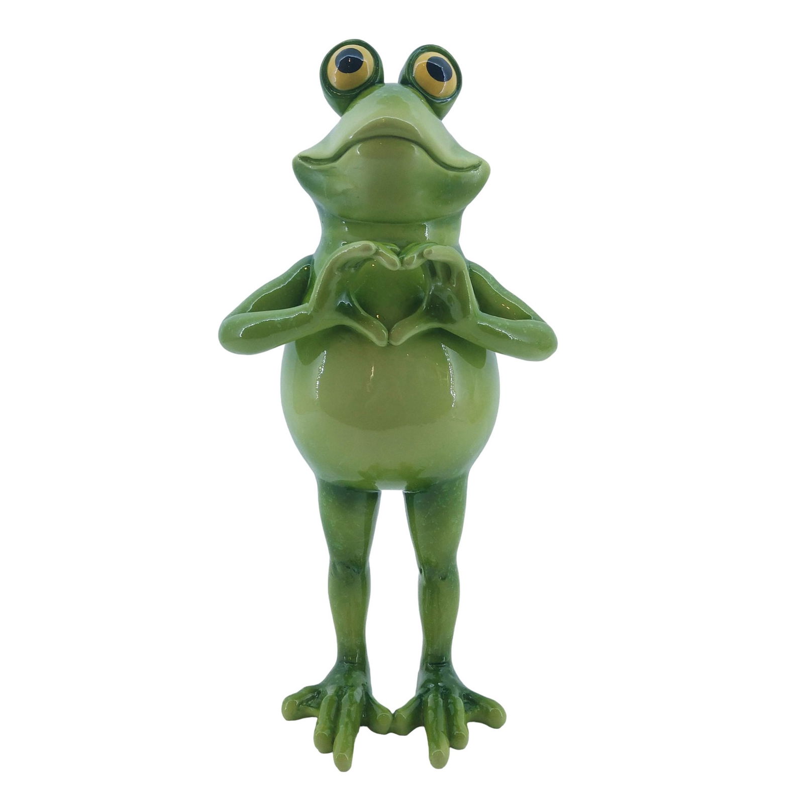 Dekofigur Frosch mit Herz, Höhe ca. 37 cm