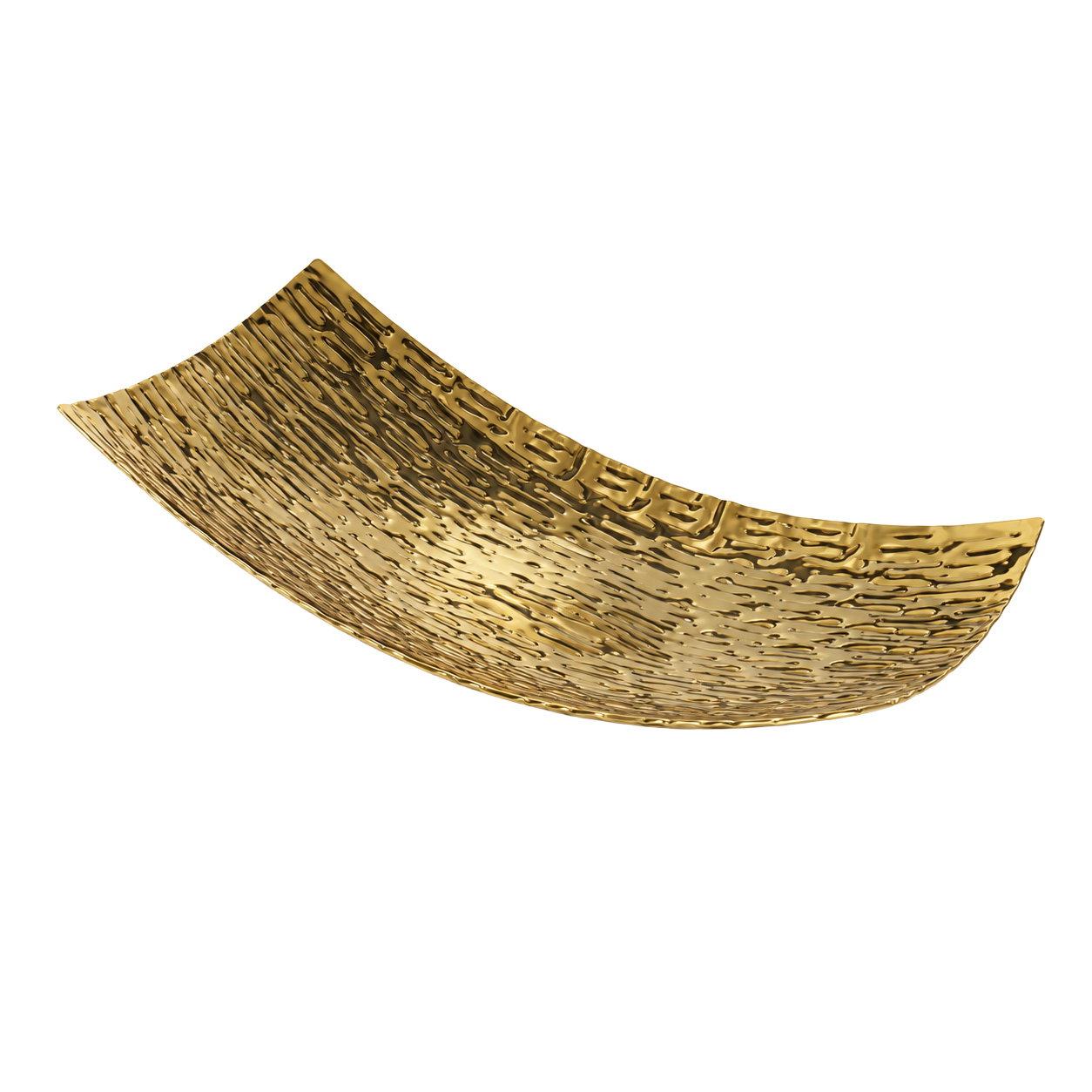 Rechteckige Dekoschale RECO in Gold online kaufen│Pflanzen-Kölle