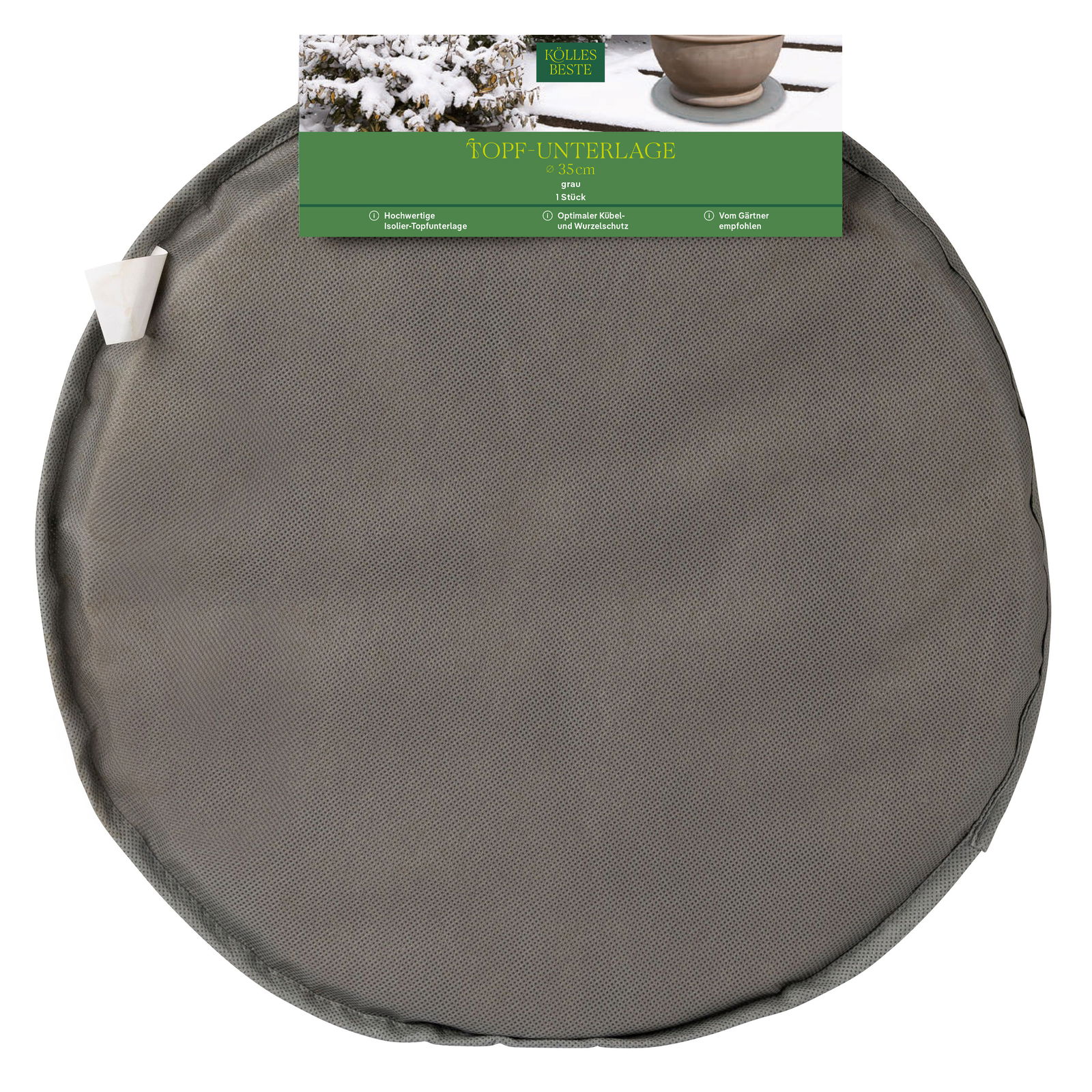 Kölles Beste Topfunterlage, grau, ca. Ø 35 cm Kölles Beste Topfunterlage, grau, ca. Ø 35 cm