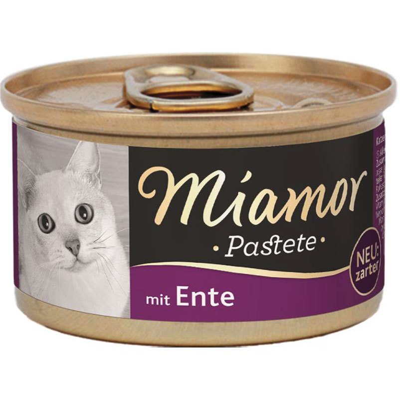 Katzenfutter, Finnern Miamor Pastete, Ente, 85g