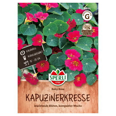 Blumensamen, Kapuzinerkresse 'Baby Rose', pink Blumensamen, Kapuzinerkresse 'Baby Rose', pink