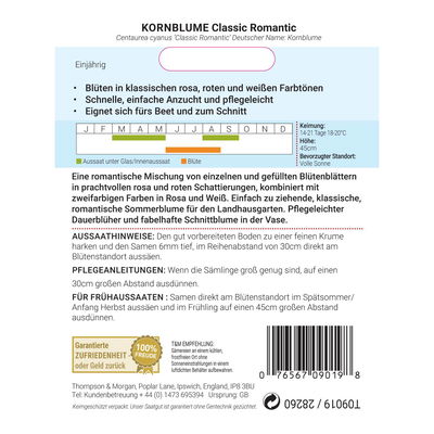 Kornblumensamen 'Classic Romantic' Kornblumensamen 'Classic Romantic'