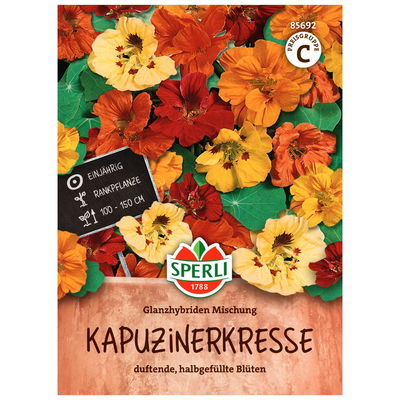 Blumensamenmischung, Kapuzinerkresse 'Glanzhybriden' Blumensamenmischung, Kapuzinerkresse 'Glanzhybriden'
