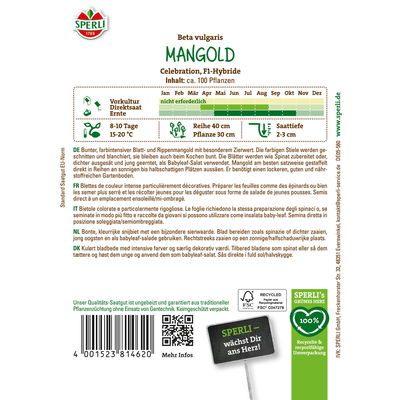 Sperli Saatgut Mangold 'Celebration', bunt