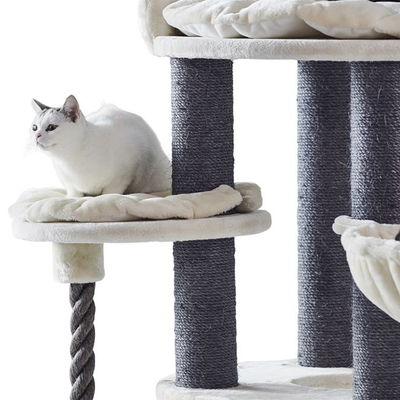 Kratzbaum 'Arda', creme, ca. 138 x 70 x 70 cm Kratzbaum 'Arda', creme, ca. 138 x 70 x 70 cm