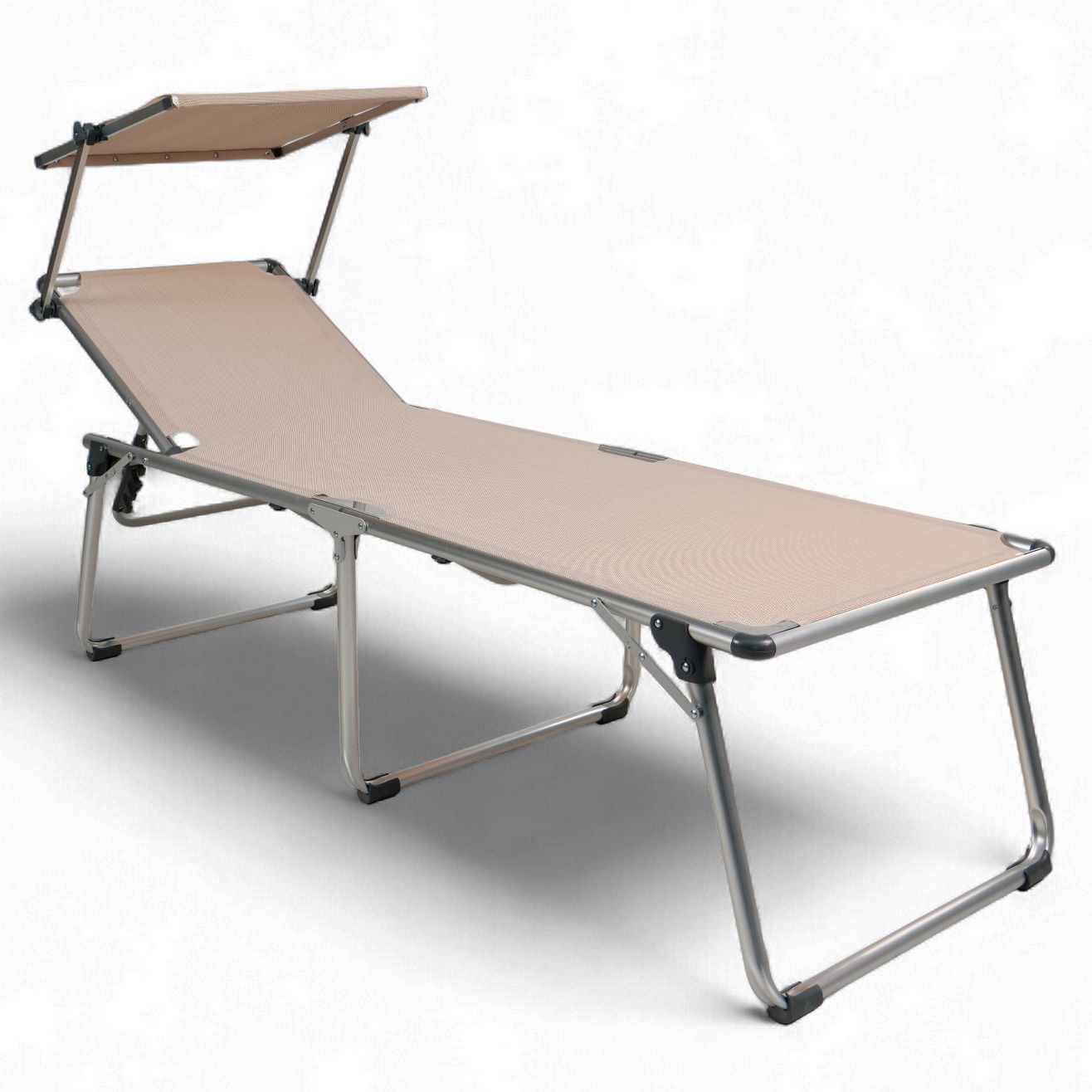 Sungörl Campingliege 'Mykonos Comfort Taupe', taupe