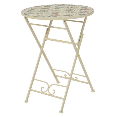 Mosaik-Klapptisch 'Coimbra', ca. Ø 58 x H 76 cm