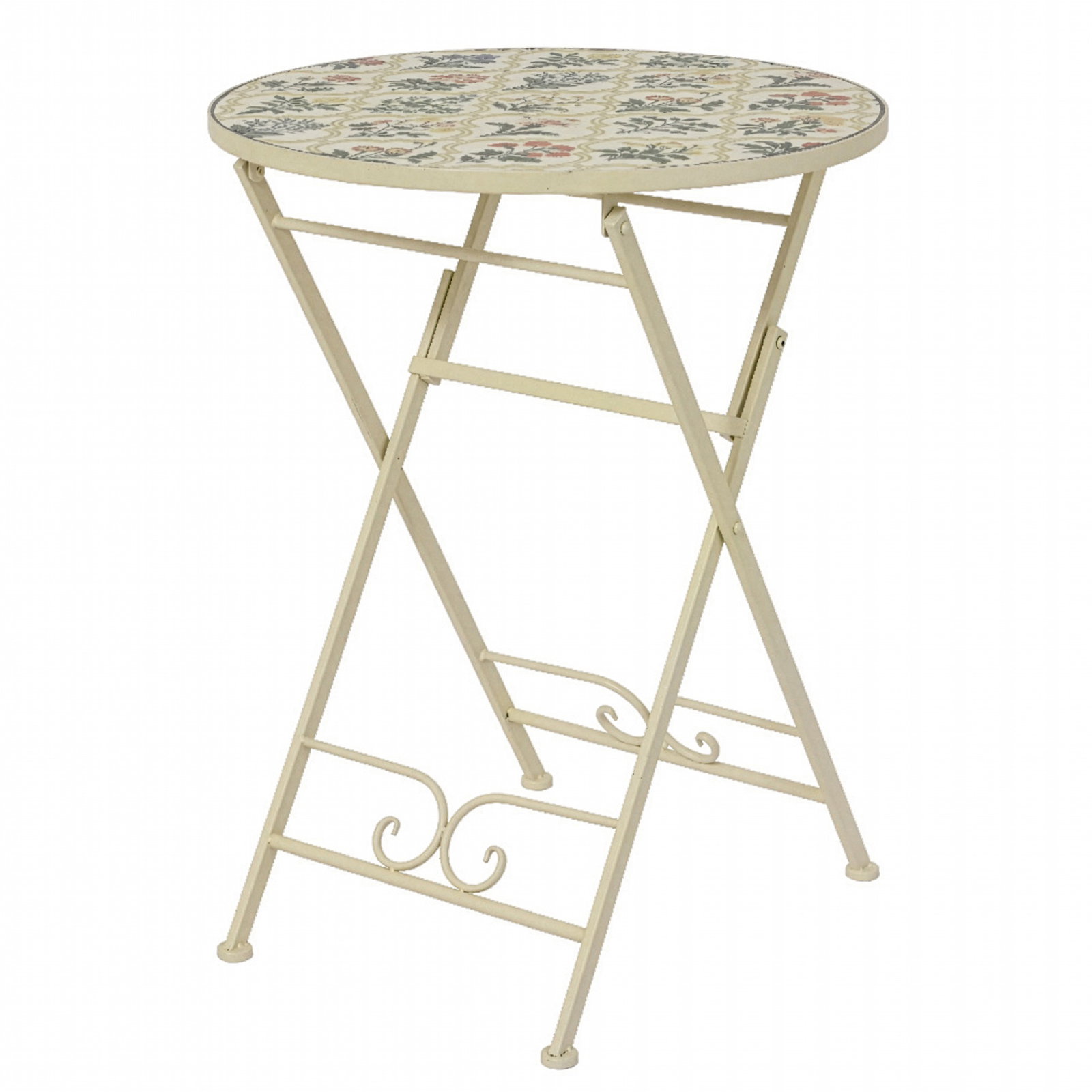 Mosaik-Klapptisch 'Coimbra', ca. Ø 58 x H 76 cm Mosaik-Klapptisch 'Coimbra', ca. Ø 58 x H 76 cm