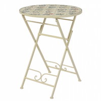 Mosaik-Klapptisch 'Coimbra', ca. Ø 58 x H 76 cm Mosaik-Klapptisch 'Coimbra', ca. Ø 58 x H 76 cm