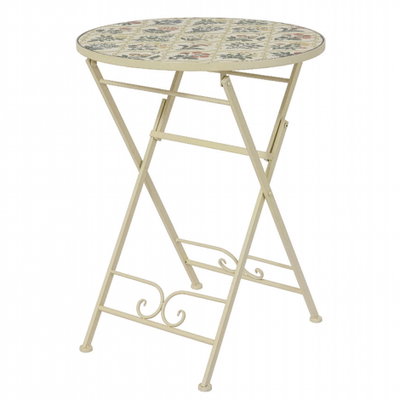 Mosaik-Klapptisch 'Coimbra', ca. Ø 58 x H 76 cm Mosaik-Klapptisch 'Coimbra', ca. Ø 58 x H 76 cm