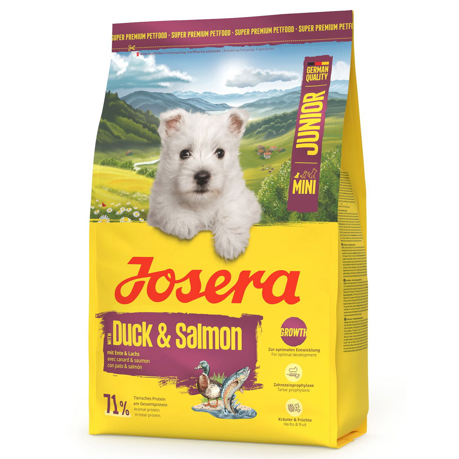 Josera Hundefutter Junior mit Ente & Lachs, 3kg