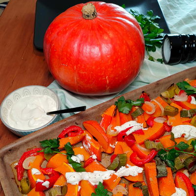 Blu Bio Kürbis 'Balkon-Hokkaido F1', Topf-Ø 12 cm, 6er Set