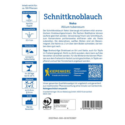 Saatgut Schnittknoblauch 'Neko'