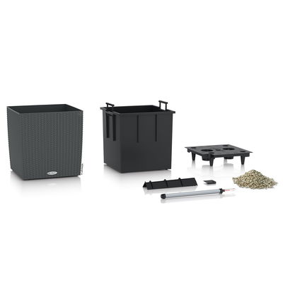 Lechuza 'Cube Cottage 30', granit, ca. 29,5 x 29,5 x H 30 cm