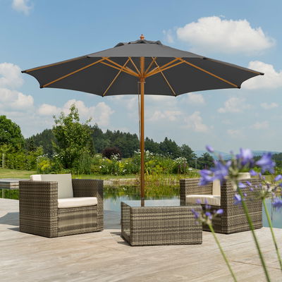 Mittelstockschirm 'Malaga', Ø ca. 300 cm