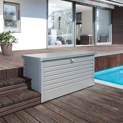 Biohort Freizeitbox Gr. 130, silber-metallic, 134 x 62 x 71 cm Biohort Freizeitbox Gr. 130, silber-metallic, 134 x 62 x 71 cm