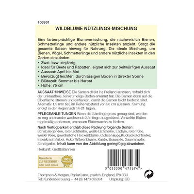 Wildblume Nützlings-Mischung / ganzjährig blühend, ideal für Rabatten Wildblume Nützlings-Mischung / ganzjährig blühend, ideal für Rabatten
